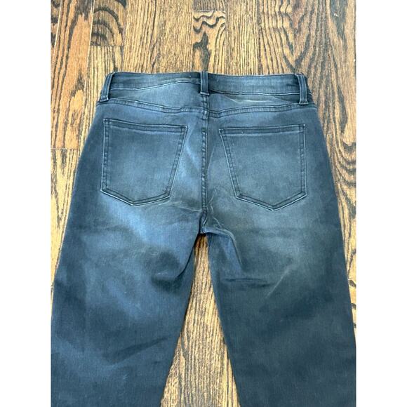 PISTOLA Jeans Womens Sz 26 Black Denim Flat Front Straight Leg Slit Raw Hem NWT - Picture 11 of 11